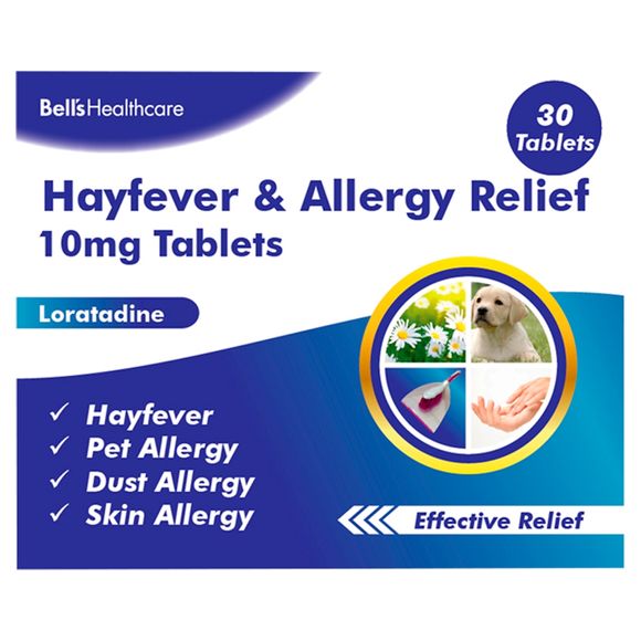 Bell's Healthcare Hayfever & Allergy Relief 10mg Tablets Loratadine 30 X Tablets